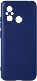 Силиконовый чехол Xiaomi Redmi 12C DF синий