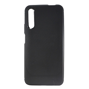 Силиконовый чехол Honor 9X/9X Pro/P Smart SC149 карбон черный