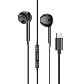 Наушники Borofone BM60 Type-C внутриканальные с микрофоном черный