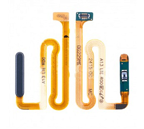 Шлейф Samsung A135F/A137F (A13) сканер отпечатка пальцев Черный