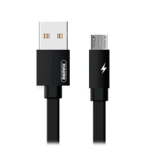 Дата кабель micro USB - USB Remax Kerolla RC-094m плоский 1м черный