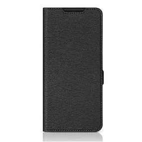 Чехол-книжка DF под кожу Tecno Spark 20 черный