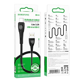 Дата кабель Type-C - USB Borofone BX98 3A 1м черный