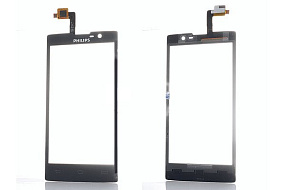 Сенсор для телефона Philips W3509 Черный