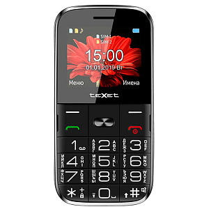 Мобильный телефон teXet TM-B227 черный