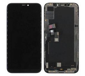 Дисплей для телефона iPhone Xs в сборе Черный (Hard OLED) - Премиум