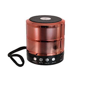Колонка WS-887 (Bluetooth/MicroSD/USB/FM/AUX) красная