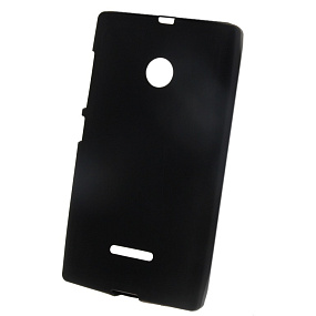 Силиконовый чехол для Microsoft Lumia 640 XL матовый черный