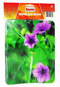 Коврик для мыши Buro пластиковый цветы 1 80х230мм