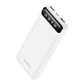 Портативное зарядное устройство Borofone BJ14 2USB/Micro/Type-C 10000mAh белый