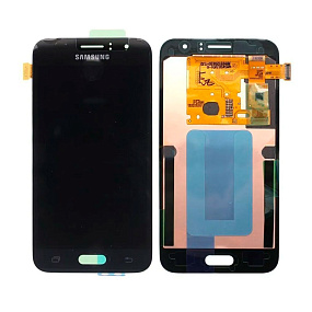 Дисплей для телефона Samsung J120F/J1 2016 в сборе с тачскрином Черный - AAA (AMOLED)