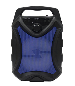 Колонка RS-608 (Bluetooth/MicroSD/USB/FM/AUX) 5W синяя