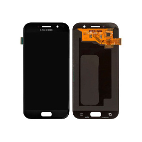 Дисплей для телефона Samsung A520F (A5 2017) в сборе с тачскрином Черный - In-Cell