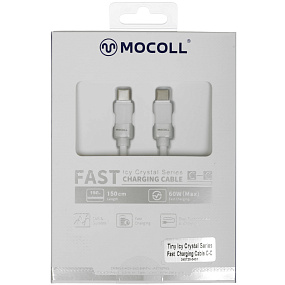 Дата кабель Type-C - Type-C Mocoll CC4W 1.5м 60W 3A белый