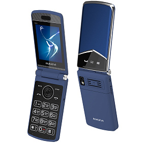 Мобильный телефон Maxvi E11 Blue-silver