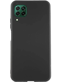 Силиконовый чехол Huawei P40 Lite матовый черный