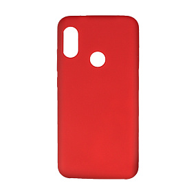 Силиконовый чехол Xiaomi Redmi 6 Pro/A2 Lite Silicon Case Fasion матовый красный