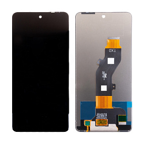 Дисплей для телефона Tecno Spark 30 4G (KL6) в сборе с тачскрином Черный - Оригинал 100