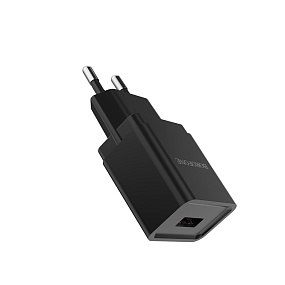 СЗУ-USB Borofone BA19A 1 выход 1А черный (УЦЕНКА) Б/У, потёртости