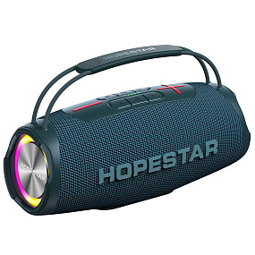 Колонка Hopestar H53 (Bluetooth/SD/USB/FM/AUX) 35W синяя(УЦЕНКА) дефекты на корпусе