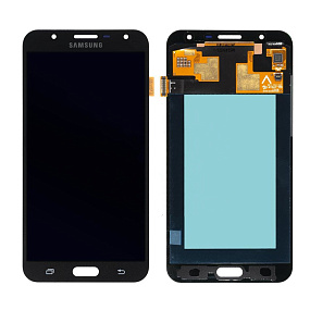Дисплей для телефона Samsung J701F (J7 Neo) в сборе с тачскрином Черный - AA (TFT)