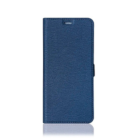 Чехол-книжка DF под кожу Xiaomi Poco C40 синий