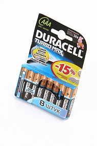 Батарейка ААА Duracell Turbo LR3 8BL 40/120 1шт