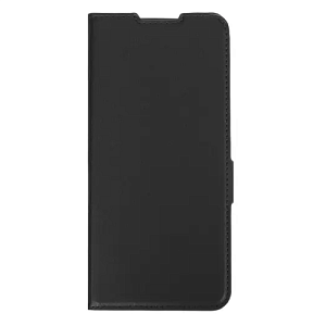 Чехол-книжка DF под кожу Realme C51/C53/Note 50 черный