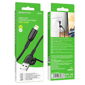 Дата кабель lightning - USB Borofone BX91 2.4A 1м черный
