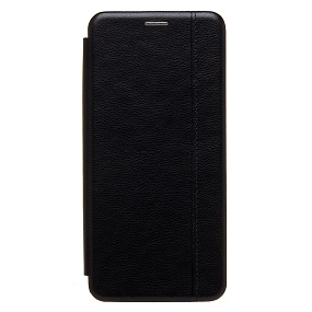 Чехол-книжка под кожу Xiaomi Redmi 15C BC002 боковой флип черный