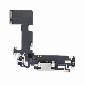 Шлейф iPhone 13 на системный разъем/микрофон Черный - Премиум