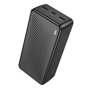 Портативное зарядное устройство Borofone BJ55B 2USB/Micro/Type-C 30000mAh черный