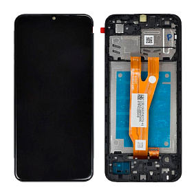 Дисплей для телефона Samsung A032F (A03 Core) модуль Черный - Оригинал