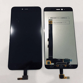 Дисплей для телефона Xiaomi Redmi Note 5A в сборе с тачскрином Черный - Оригинал