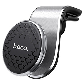 Автодержатель для телефонов Hoco CA59 (магнитный, на панель) серебро/черный