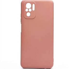 Силиконовый чехол Xiaomi Redmi Note 10/10S с закрытой камерой пыльная роза