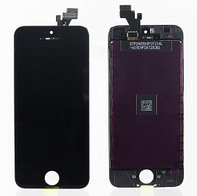 Дисплей для телефона iPhone 5 в сборе Черный - AAA