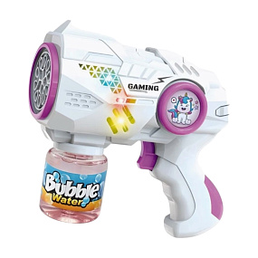 Пистолет для мыльных пузырей YH-358 розовый