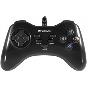 Геймпад Defender Game Master G2 10кн. USB 1,5м (ПК) черный