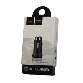 АЗУ-USB HOCO Z4 1 выход 2.1A черный