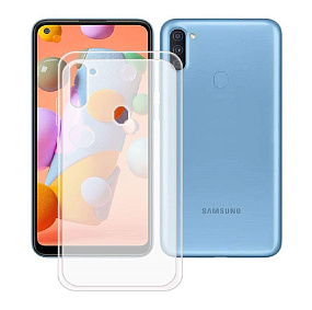 Силиконовый чехол для Samsung A115/M115 Galaxy A11/M11 прозрачный