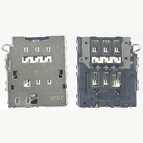 Коннектор SIM Samsung G920F/G925F (S6/S6 Edge)