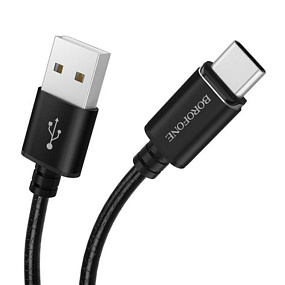 Дата кабель micro USB - USB Borofone BU1 MagJet 1,2м 3A магнитный черный
