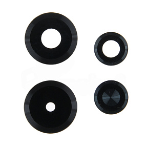 Стекло камеры Infinix Note 30i (X6716) (комплект 4 шт.) Черный