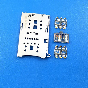 Коннектор SIM+MMC Xiaomi Mi 4S/Lenovo K6 Note (2 SIM+1 MMC)