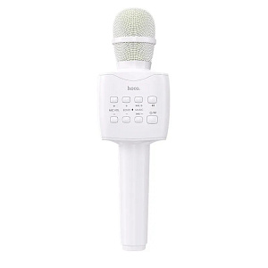 Микрофон Hoco BK5 беспр/караоке белый