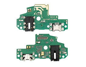Шлейф Huawei P Smart плата на системный разъем/микрофон - Премиум