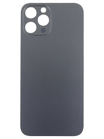 Задняя крышка iPhone 12 Pro Max (стекло) серый - Премиум