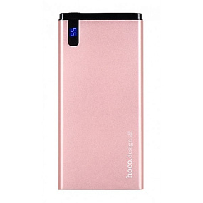 Портативное зарядное устройство Hoco B25 10000mAh LCD розовый