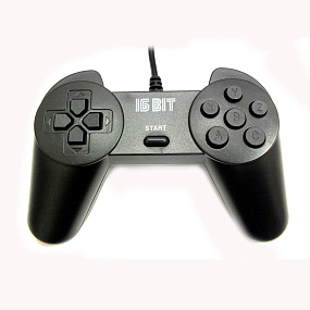 Джойстик Sega Controller Рогатый (Форма Sega) 9 pin черный